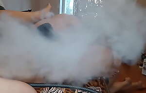 While I smoke hookah my Gals lick my pussy - Gals fly orgasm