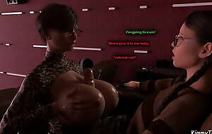 Rendezvous With Principal part 1 - Milf Denunciatory Deepthroating shy Futa Teenager's Cock at the Movie Theater