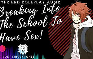 Breaking Into The School To Have Sex! Boyfriend Roleplay ASMR. Male voice M4F Audio Only
