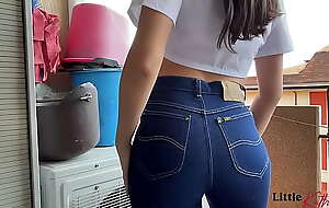 Squirting in my tight Lee Jeans- LitteKathy