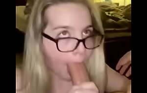 Blonde with glasses can't live without dick ero-seks.ru