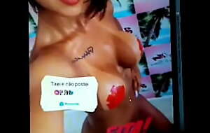Juicy Brazilian girl receiving tribute from a horny American.