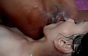 Black love tunnel  /squirt in her mouth