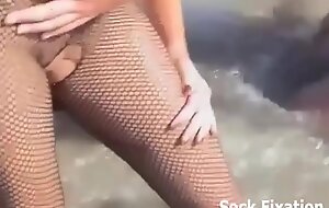 We are having an outdoor lesbian foot fetish orgy