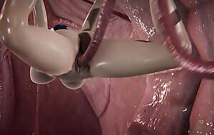 Lady fan is penetrated by slimy tentacles [Full Video] 8m