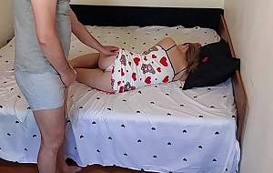Step-father ignores that I'm his stepdaughter and sticks his dick dominant me. Cataloguing the same room with stepdad was a great idea!!!