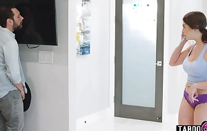 Beamy tits Asian teen Chloe Surreal gets back at cheating Girlfriend with the brush stepfather