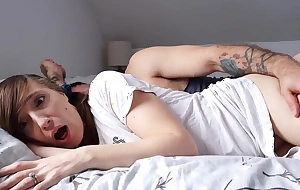 Stepdad parenthetically mistakens stepdaughter as wife, leaving her creampied.