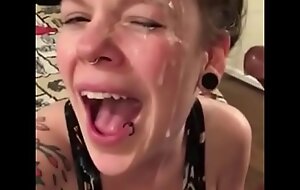 Legal age teenager Slut Takes A Massive Messy Facial cumshot