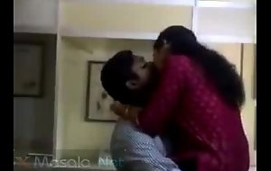 Sweltering mallu lovers caught having relaxation in office