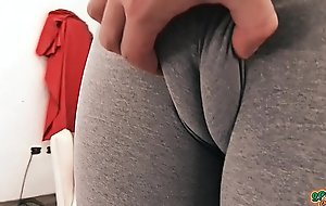 Huge Unpractised Interior Skinny Teen Thither Majuscule Cameltoe Pussy