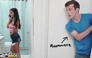 BANGBROS - Pervert Roommate Brick Danger Finally Gets To Fuck Legal age teenager Gianna Dior