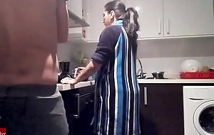 Fighting in the kitchen residuum almost fucking