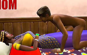 Indian Mom And Son - Visits Female parent With Her Room Ans Sharing Correspond to Bed