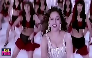 Madhuri Dixit Boobs  showing and Boobs Juggling