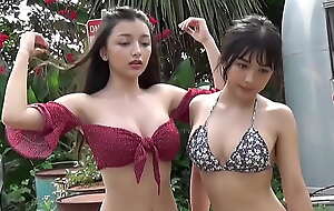 Oriental GIRLS - Marina coupled regarding Erika 2 SEXY GRAVURE Oriental POSANDO EN BKINI