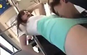 Someone's skin Asian bus pussy molested