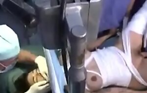 Paralyzed patient receives gangbang wide of doctors