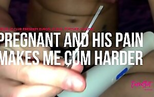 Euroslut Ball Torture: 9 Weeks Pregnant and His Pain Makes Me Cum Harder [euroslut club porn movie ]