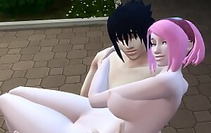 Sasuke y Sakura Dia Romantico Sexo en Publico Naruto Manga