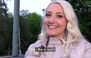 Public Factor Horny tourist Helena Moeller is hungry for Czech weasel words