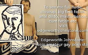 EDGEWORTH JOHNSTONE Drawings 3 - Hot sexy gay porn - Long legs black thong underwear fetish DILF man