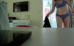 Fran is filmed in her bedroom undressing on a voyeur cam