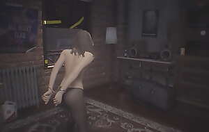 Jill Valentine topless pantyhose