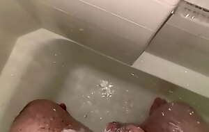 Big sexy cock getting all soaked in the shower