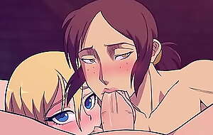 Ymir e Historia son bien putas que les encanta chupar pinga - Shingeki no kyojin