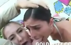 Tongue in her ass, step sisters pretend