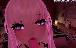 Beautiful POV Blowjob in VRchat - with Lewd Moaning increased by ASMR Noises [VRchat Erp, 3D Hentai]