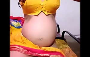 Desi pregnant girl with puffy nippals