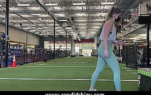 athletic lady yogapants voyeur movie