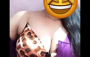 Desi Cooky Riya showing big boobs on video beseech and pressing big boobs of boyfriend  watch me and masturbate of me