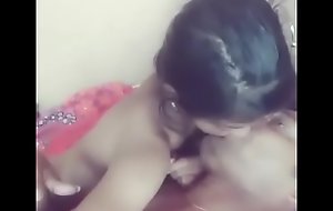 Indian real confrere sister from bihar at dwelling having great time, sucking, kissing, blowjob