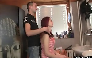 She permits his bro's drills their way shaved hole