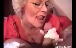 Very hot granny with glasses smoking in the long run b for a long time sucking dick