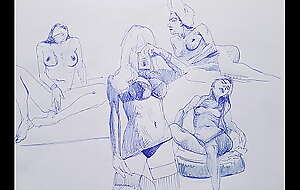 Ballpoint pen seductive  naked girls  With reference to big boobs , sexy , Hawt !