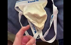Cumming into my Kinda Stained and Smelly Jockstrap be incumbent on a Customer