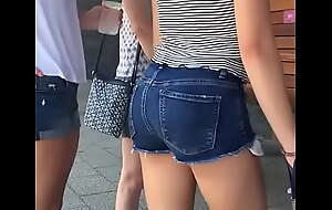 JB Legal age teenager Ass Candid In Shorts