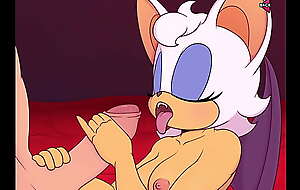 Rouge the bat is hungry for your cum