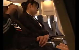 on the up japanese girl groped and drilled on the airplane