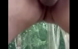 tight balls cumshot  in the woods at different speeds