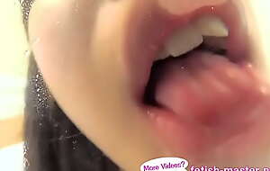 Japanese Asian Tongue Spit Face Nose Licking Sucking Kissing Handjob Fetish - More at fetish-master xxx net porn 