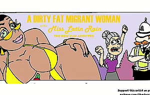 A dirty beamy migrant woman