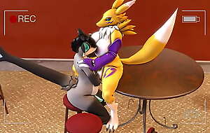Renamon puts her femboy day swag less the anatomize