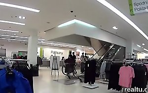 Enchanting czech chick gets tempted in the mall and screwed in pov
