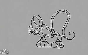Jack the Femboy mouse Riding dildo test