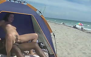 Caribbean Nude Beach Interracial Sex #3 - Im getting FUCKED Yon PUBLIC by BBC while hubby films and Voyeurs Watch!